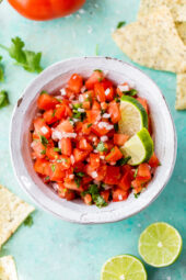Pico de Gallo and chips