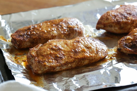 These garlic lime pork chops are so EASY to make, and only take 10 minutes to cook. I usually make them in my broiler but they are also great on the grill, they come out juicy and SO flavorful!