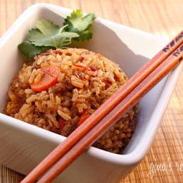 I love a good rice dish, and I love spicy beef so this recipe sounded like something I would enjoy.