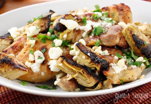 My weeknights are pretty hectic and my dinners are usually quick meals I can make in under 30 minutes. This is a quick Greek inspired chicken dish and a great way to make boneless chicken thighs. I'm sure chicken breast would work well with this too. Perfect with some fresh lemon and a Greek salad on the side.