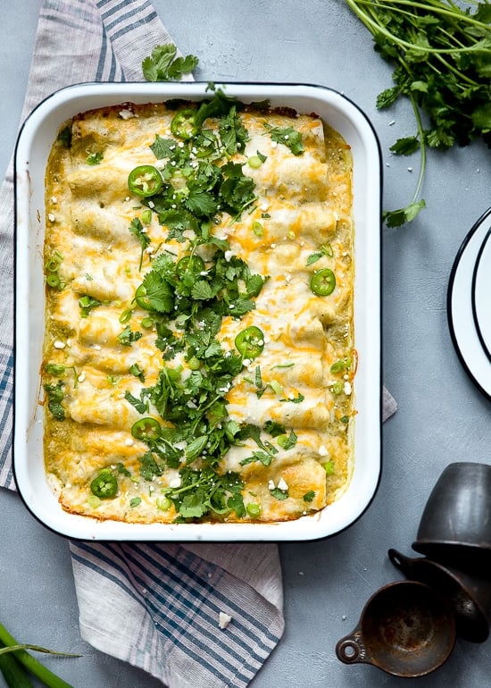 White beans, shredded chicken, green chiles, sour cream and cheese – need I say more?