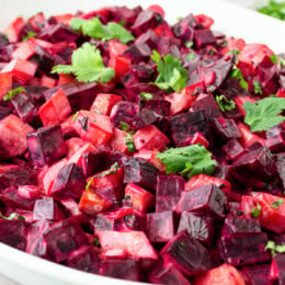 Beet Salad with carrots and cilantro