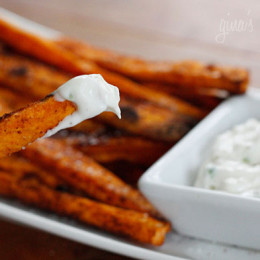 Baked or air-fried, these healthy sweet potato fries are made with a fraction of the oil that would be used if deep frying. They are so much lighter, with the perfect balance of spicy, smokey and sweet.