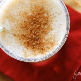 This healthy pumpkin oatmeal shake is a perfect breakfast smoothie on the go! It's also super rich in tons of vitamins, minerals, fiber and antioxidants.