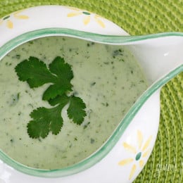 This seriously addicting light dressing is the perfect topping on any salad or even great as a dip. Not a fan of cilantro? No worries, this dressing has so much flavor without, leave it out and add some fresh parsley instead.