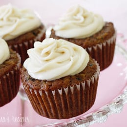 This delicious, healthy Pineapple Zucchini Cupcake with Cream Cheese Frosting is absolutely incredible! Made with whole wheat flour, fruit, vegetables and dairy... what's not to love?!