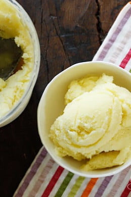 pina colada sorbet