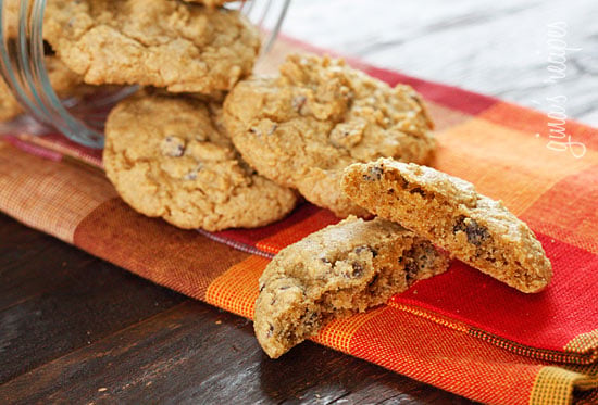 Pumpkin spice cookies on a placemat