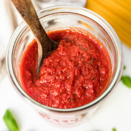 Marinara Sauce in a jar.