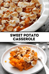 Pinterest title image for Sweet Potato Casserole