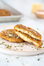 Leftover Parmesan Mashed Potato Patties are so good, you'll want to make sure you have extras next time you make mashed potatoes!!