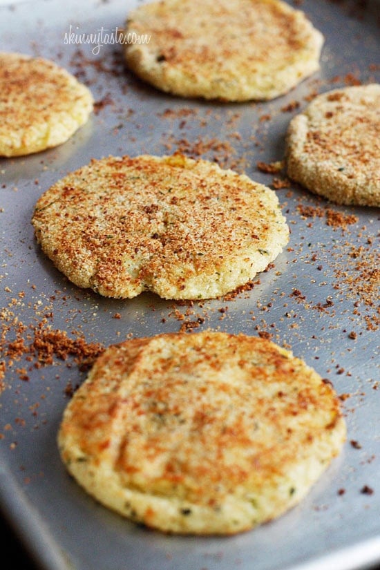 Mashed Potato Patties on sheet pan