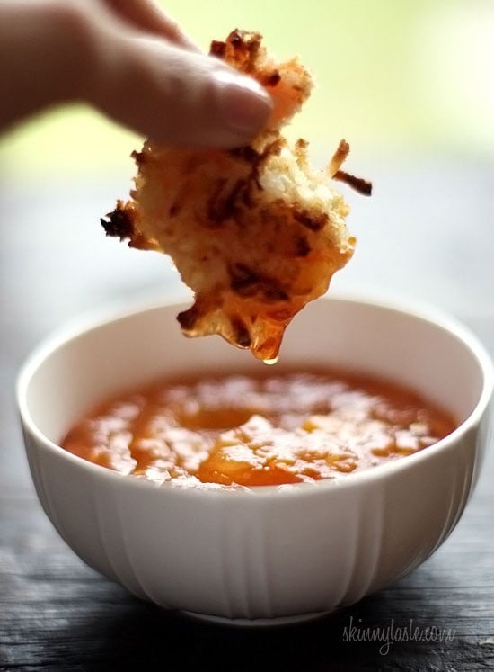 These Easy Baked Coconut Shrimp are crisp, golden and delicious served a sweet and spicy apricot dipping sauce. Set these out on a platter in front of some hungry guests and I guarantee they will disappear!!