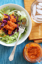 I don't care too much for carrots, but I love a good carrot ginger dressing on my salad when I go out for Hibachi. This is good stuff! It's the perfect starter to any dish.