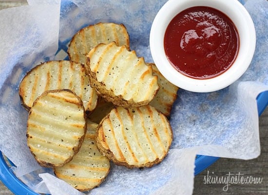 These crispy grilled potatoes are golden brown and delicious! An easy summer side dish to go along with anything you're grilling!