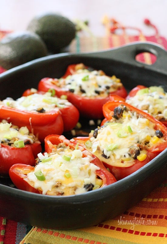 Santa Fe Turkey Stuffed Peppers