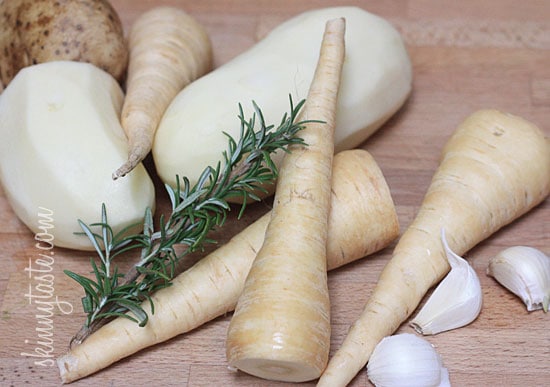 pasnips and potatoes