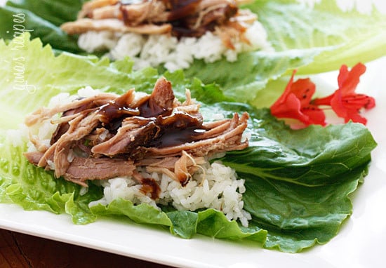 Slow Cooker Kalua Pork This EASY 3-ingredient slow cooker kalua pork dish has become a staple in my house! We make it at least once a month because it's SO easy and it makes enough for several meals!