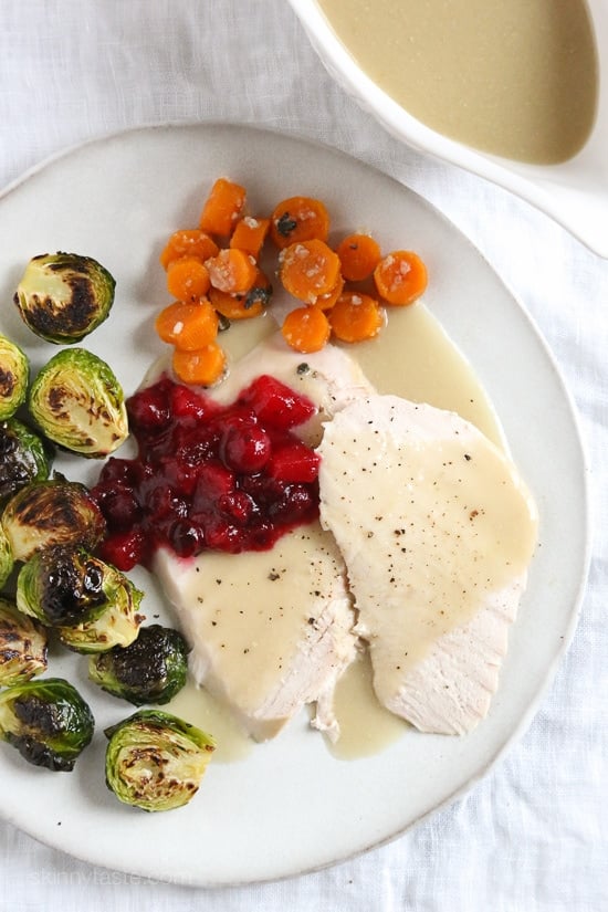 Slow Cooker Turkey Breast with Gravy is an easy way to prepare turkey breast that doesn't require too much fuss!