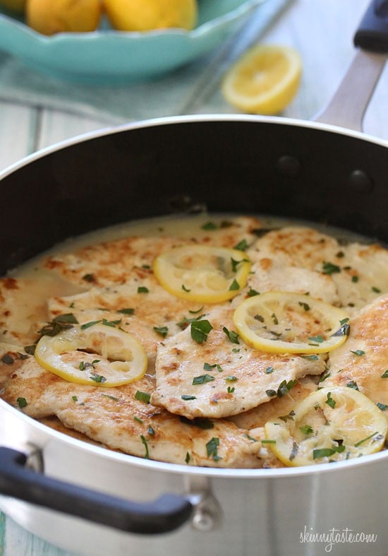 Chicken Francese is an Italian-American dish made with sautéed chicken cutlets with a lemon-butter and white wine sauce. It's my husband's favorite dish, so it's always on rotation in my house!