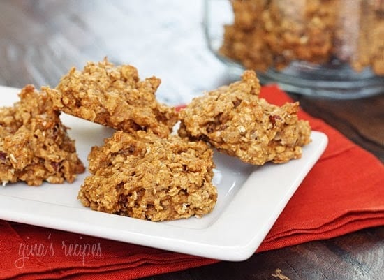 Pumpkin Spiced Oatmeal Pecan Cookies