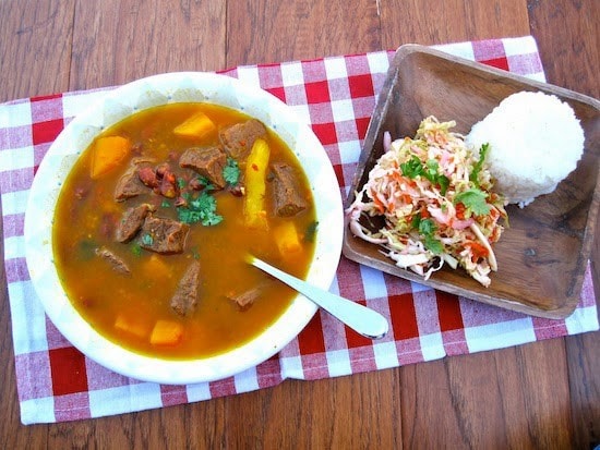 Red Bean Soup with Beef and Pumpkin