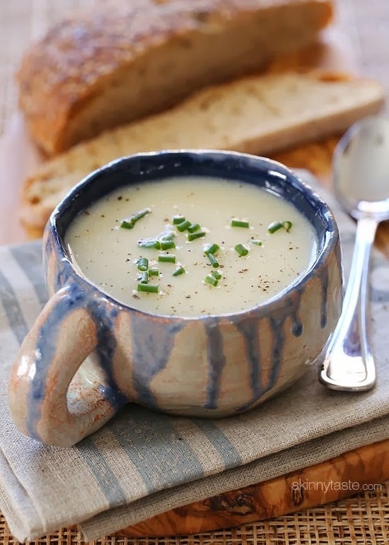 Dad's Creamy Cauliflower Soup Dad's Creamy Cauliflower Soup was always a favorite growing up, and it's so easy with just 5 ingredients!