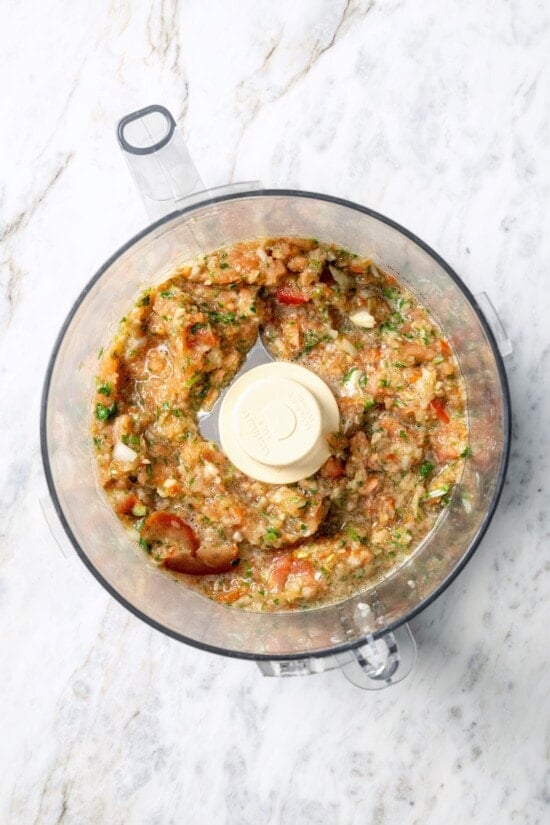 This chicken lentil soup is hearty, flavorful, and easy to make. It’s a nourishing, protein-packed meal perfect for cold days. Vegetables in food processor.