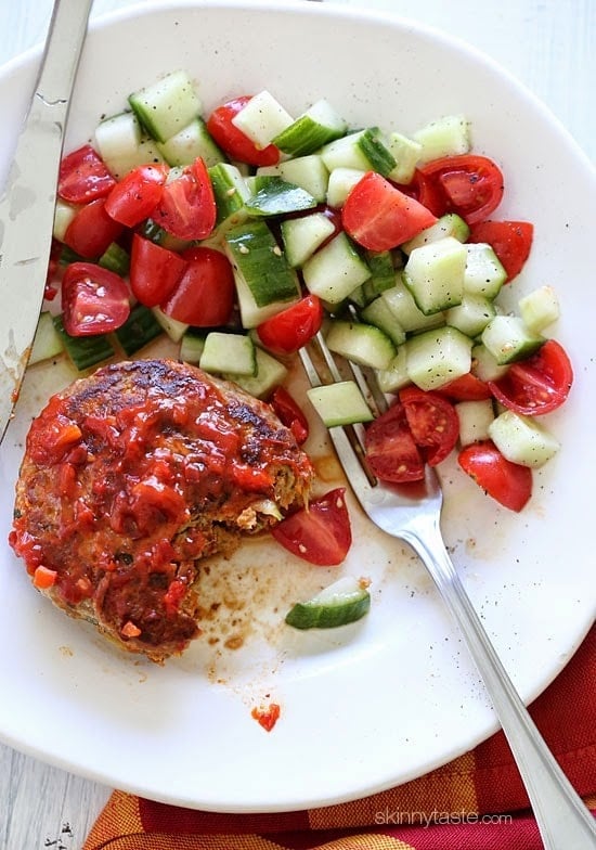 Skillet Harissa Turkey Meatloaf Skillet Harissa Turkey Meatloaf – making them in the skillet means ready in less than 30 minutes! These got RAVE reviews on Skinnytaste!