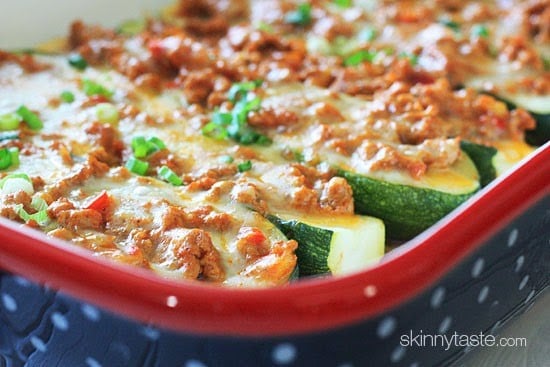 Taco Stuffed Zucchini Boats
