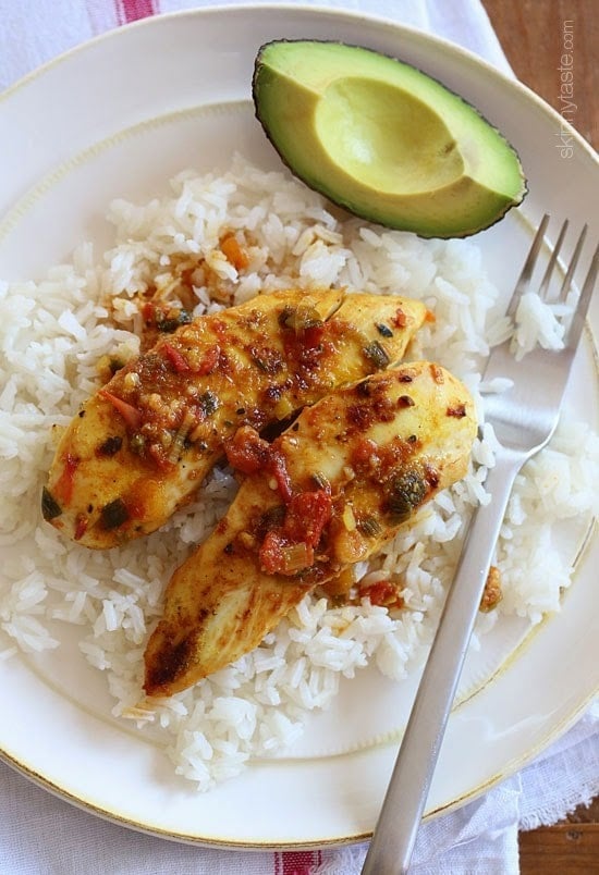 Weeknight Skillet Sazon Chicken Tenders is a simple, quick and easy, kid-friendly chicken recipe – ready in under 15 minutes!