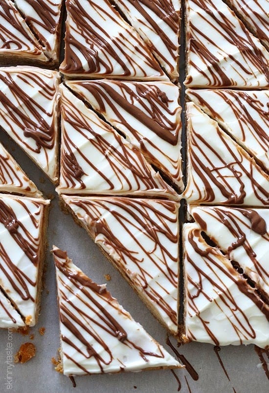 These Pumpkin Butterscotch Bars cookie bars are the perfect Fall dessert – moist and chewy, made lighter with pumpkin puree and studded with butterscotch chips.