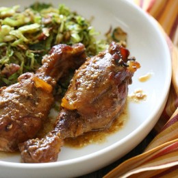 Crock Pot Maple Dijon Chicken Drumsticks is an EASY slow cooker chicken dish made with only 6 ingredients, including the salt and pepper! Kid-friendly and delicious – the chicken literally falls off the bone!