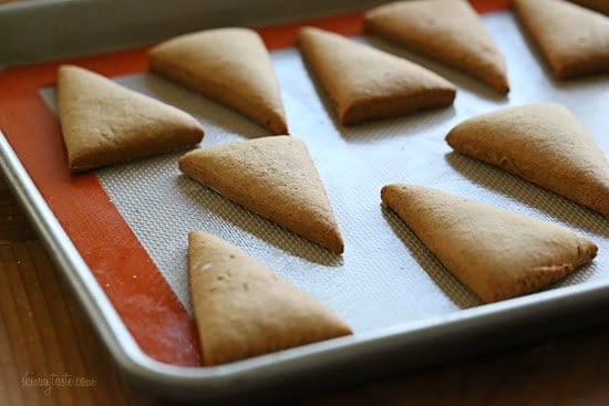 making gingerbread cookies