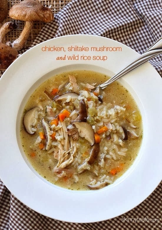 Chicken, Shitake and Mushroom Wild Rice Soup