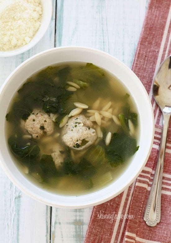 Escarole Soup with Turkey Meatballs