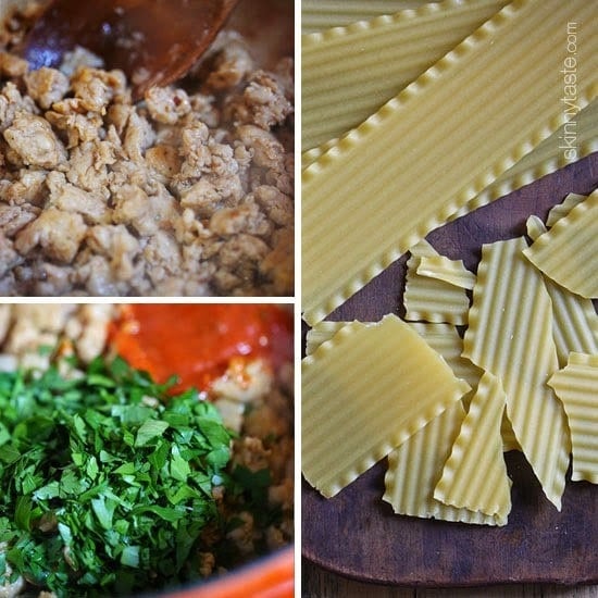 Lasagna Soup has everything you love about lasagna – all in one bowl of soup! Loaded with chicken sausage, lasagna noodles, marinara and cheese. It's easy, filling, hearty and perfect for a cold winter night. How To Make lasagna soup