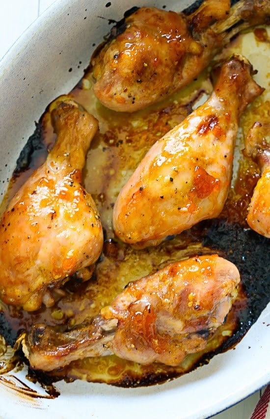 Sweet, succulent roasted chicken. Get a napkin and be prepared to get your fingers dirty!