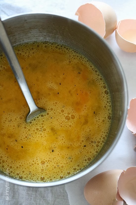 Beaten eggs