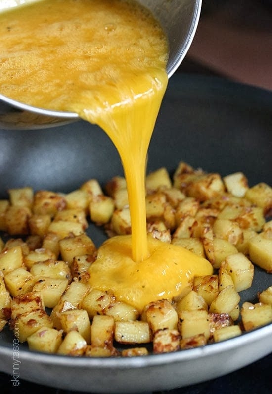 potatoes and eggs