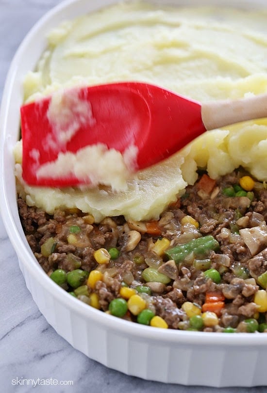 Shephered with mashed potatord's Pie laye