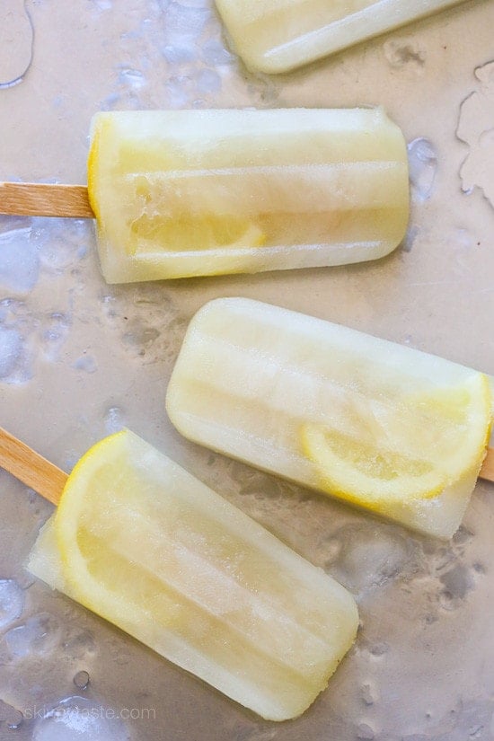 Lemon and Ginger Ice Pops Keep cool this summer with these mouth-puckering pops! If you love contrasting sensations of sour, sweet and spicy, you'll love these ice pops.