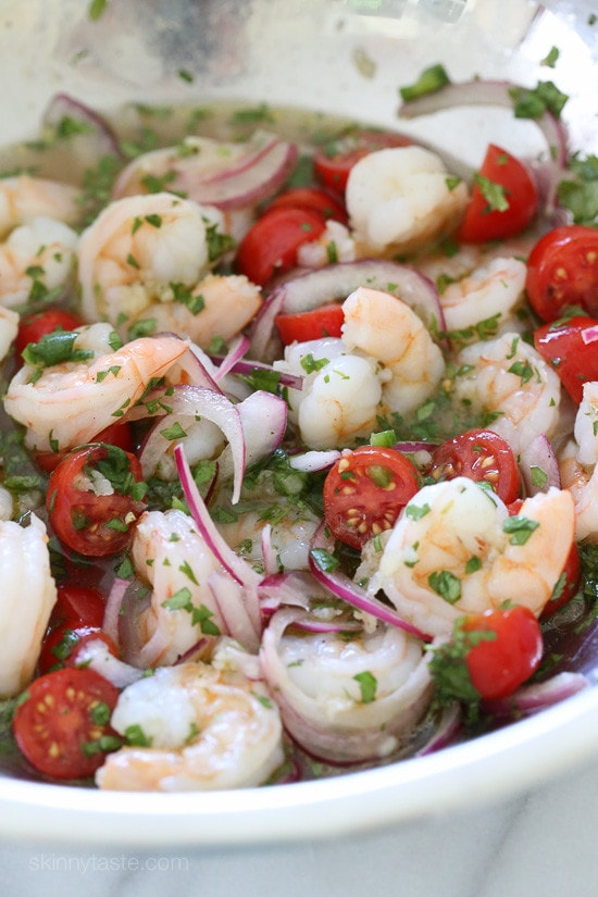 Shrimp Ceviche and Avocado Salad Shrimp Ceviche and Avocado Salad – an easy, delicious, low-carb dish.