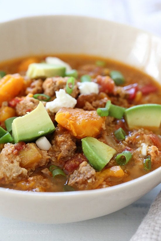 Slow Cooker Paleo Jalapeno Popper Chicken Chili This easy Slow Cooker Paleo Jalapeno Popper Chicken Chili recipe is perfect for Fall, football games, and chili season!