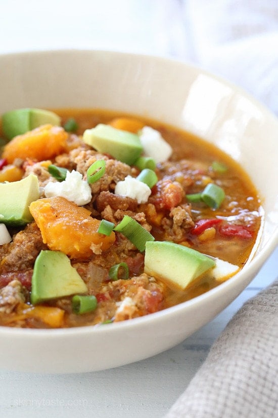 Slow Cooker Paleo Jalapeno Popper Chicken Chili This easy Slow Cooker Paleo Jalapeno Popper Chicken Chili recipe is perfect for Fall, football games, and chili season!