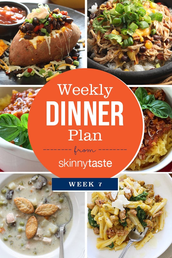 Skinnytaste Dinner Plan (Week 7) Skinnytaste Dinner Plan (Week 7)