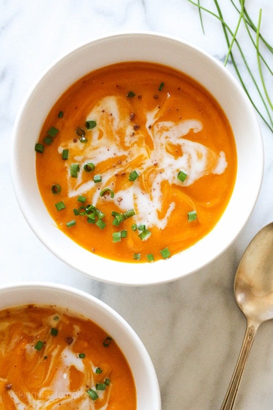 Top 25 Most Popular Skinnytaste Recipes 2015 Top 25 Most Popular Skinnytaste Recipes 2015 – Slow Cooker Butternut Soup #8