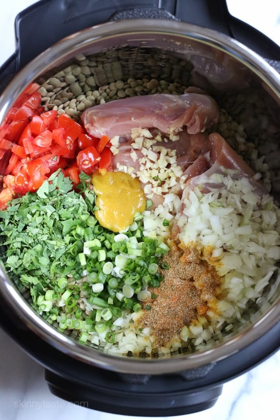Hearty and nourishing, this Instant Pot Lentil Soup with Chicken comes together in just 30 minutes with a handful of ingredients. Lentil soup ingredients in the Instant Pot