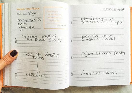 Skinnytaste Dinner Plan (Week 10) 