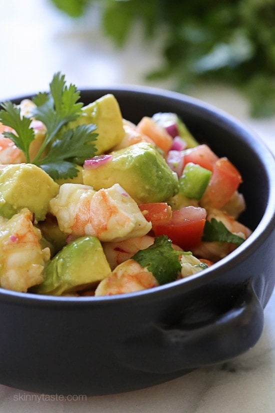 Top 25 Most Popular Skinnytaste Recipes 2015 Top 25 Most Popular Skinnytaste Recipes 2015 – Zesty Lime Shrimp and Avocado #6